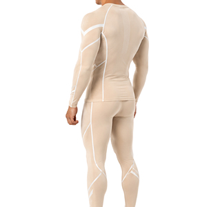 Conjunto Deportivo de Compresión para Hombre, Transpirable, que Absorbe la Humedad, Camiseta de Manga Larga y Leggings para Gimnasio, Correr, Fitness, Entrenamiento Deportivo - Product Image 2