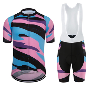 Ensemble de cyclisme personnalisé réversible : maillot et short imprimés numériquement, tenue d'équipe respirante en polyester anti-humidité - Product Image 3