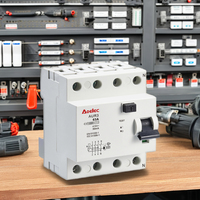 Disjoncteur différentiel modulaire AOELEC AUR3, 4 pôles, 10 kA, type magnétique, AC/A/S, certifié CE
