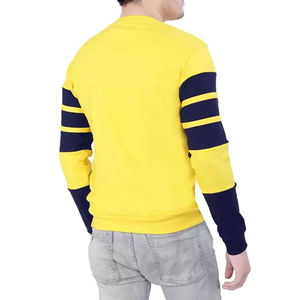 เสื้อสเวตเชิ้ตคอกลมบุขนแกะสำหรับผู้ชาย ใส่สบายในฤดูหนาว ผ้าฝ้ายเนื้อนุ่ม ลายเรียบ  พร้อมซับในนุ่มพิเศษ  ผลิตตามแบบ OEM - Product Image 4