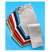 Pantalon Chino Homme Haute Qualité Couleurs Unies Multiples Coupe Droite Décontractée Business Coupe Classique Personnalisé Tissu Lourd Écologique Grandes Tailles