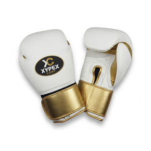 Gants de boxe d'entraînement unisexes en cuir de vachette personnalisables avec logo, fermeture auto-agrippante, sangle de poignet réglable et impression sérigraphiée - Product Image 3