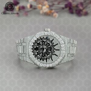 Reloj Charm Jewells de Lujo, Acero Inoxidable, 40 mm, Movimiento Mecánico Analógico, Fecha Automática, Luminoso, Cierre Plegable, Resistente al Agua 10 Bar - Product Image 1