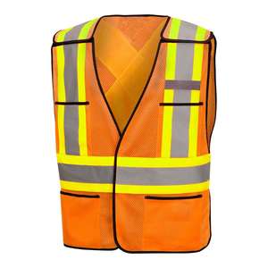 Gilet de sécurité unisexe de haute qualité, best-seller, pour la construction et la circulation, avec plusieurs poches personnalisées, gilet de travail réfléchissant - Product Image 1