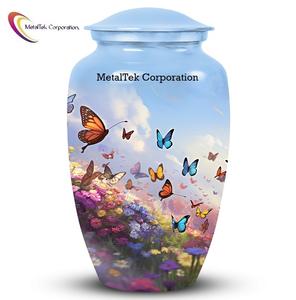 โกศใส่เถ้ากระดูกรูปผีเสื้อหลากสีคลาสสิกสำหรับใส่เถ้ากระดูกและโถบุรุณศพสำหรับสัตว์เลี้ยงผู้หญิงผู้ชาย - Product Image 3