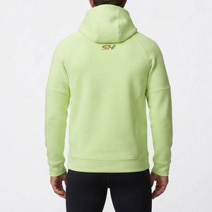 Sweat à capuche pour homme de qualité supérieure, coupe ample, doublure en polaire brossée douce, épais et confortable, épaules tombantes, prix de gros - Product Image 2