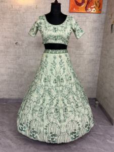 ชุดเลเฮนกาโชลีผ้าไหมเพชรพรีเมียมทันสมัย พร้อมกระโปรงบานขนาด 3.5 เมตร แห้งเร็ว สง่างาม เหมาะสำหรับงานปาร์ตี้และงานแต่งงานสำหรับผู้หญิง - Product Image 6