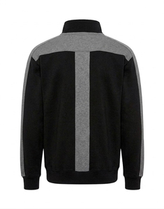 Sweat-shirt à col zippé personnalisé pour homme, en molleton de coton, pull décontracté, streetwear - Product Image 3