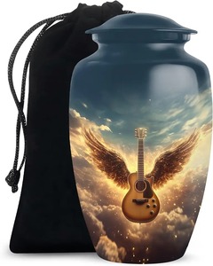 Urna Funeraria de Aluminio Grande, Clásica y Elegante, de Excelente Calidad, para Cenizas de Adultos, Decorativa y Conmemorativa - Product Image 4