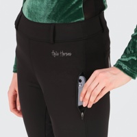 Mallas de montar a caballo de alta calidad, fabricación de ropa personalizada, medias ecuestres con agarre de asiento completo, pantalones con trabillas para cinturón