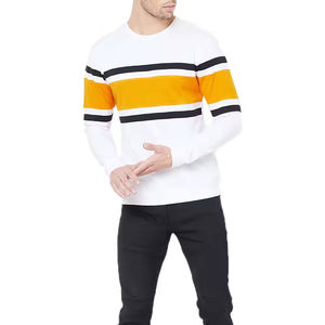 Camiseta de Hombre Personalizada 2026, Cuello Redondo, Manga Larga, 100% Algodón Tejido, Doble Color, Estilo Urbano - Product Image 5