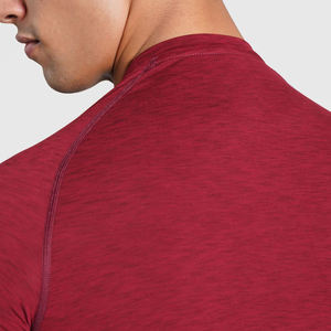 <b>Custom</b> <b>Design</b> Men's Gym Sport <b>Compression</b> T-<b>Shirt</b> 100% Cotton Knitted Breathable Regular Fit Unisex - Product Image 3