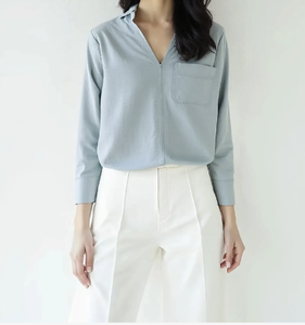 Chemise pour femmes OEM ODM Fabricant de vêtements au Vietnam Vêtements pour femmes Étiquette personnalisée Tissu personnalisé Vêtements en gros - Product Image 1