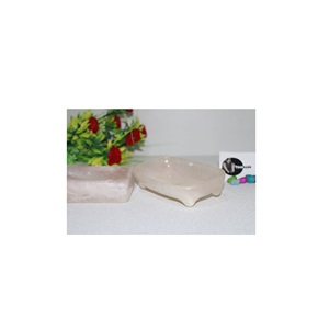 Low MOQ Natural Epoxy Resin Soap Dish With Self Draining Home <b>Kitchen</b> Soap Dish Tray Sponge Holder Square Shape - Product Image 3