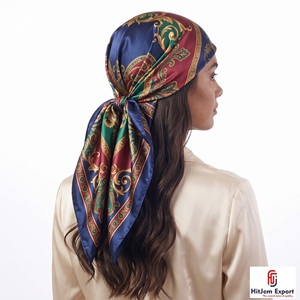 Fabricante de Bufandas Estampadas de Satén, OEM, ODM, Marca Privada, Venta al por Mayor B2B, Tela Personalizada, Kenia, Nigeria, Ghana - Product Image 2