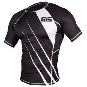 2025 Trending Men's MMA Media manga Rash Guard Sublimación completa On-Trend Fitness Accesorio para hombres - Product Image 4