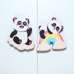 Handmade Drawer handle panda Shape <b>Kids</b> Furniture Handles Pulls Dresser Handles Cupboard Pulls <b>Kitchen</b> Modern Style Easy use - Product Image 1