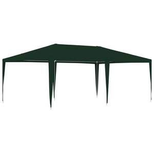 Grande tente de mariage et de fête en polyéthylène vert avec structure en acier, abri élégant pour événements en plein air - Product Image 2