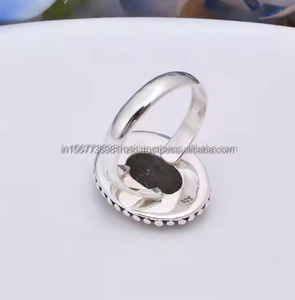 Anillo hecho a mano de Plata de Ley 925 más vendido con brillo dorado obsidiana Gemstonev925 joyería de plata anillo de plata minimalista - Product Image 4