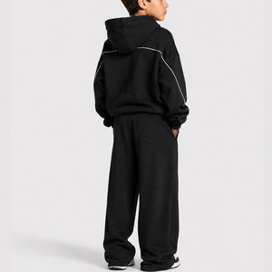 Ventes en gros OEM de sweats à capuche pour enfants en bas âge, ensembles de survêtements 2 pièces, tenues de sport pour l'été, l'automne et l'hiver, mode enfant - Product Image 2