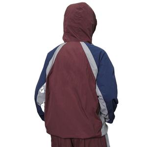 Conjunto de Chaqueta corta cortavientos con cremallera, ropa de calle de nailon y poliéster, chándales, rompevientos para hombre, conjunto elástico de dos piezas 2026 - Product Image 4