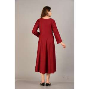 AARTI FASHION Salwar Kameez Décontracté Quotidien en Tissu Tissé, Silhouette Trapèze, Lavable, Style Simple et Taille Naturelle - Product Image 2