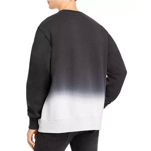 Men Solid Polyester/Cotton Crew Neck <b>Pullover</b> Sweatshirt Regular Fit Casual Winter Fleece Embroidered Windproof Long Sleeve - Product Image 2