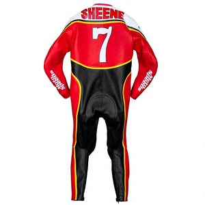 Traje de Carreras Barry Sheene MotoCP Suzuki de 1 Pieza en Cuero de Vaca/Canguro para Motocicleta/Traje de Pista/MotoCp para Motociclistas - Product Image 2