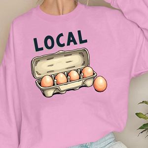 DISTRIBUIDOR LOCAL con huevos sudaderas Mujer - Product Image 1