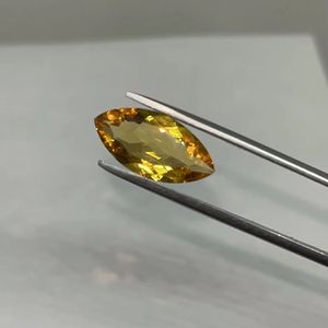 Citrino natural de 5x2.5MM, forma marquesa, piedra preciosa suelta de la mejor calidad para la fabricación de joyas. - Product Image 1
