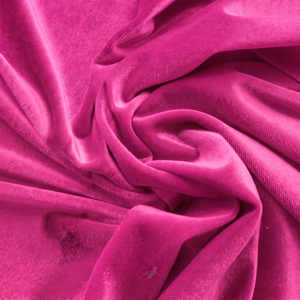 Bright Magenta Velvet Fabric 100% Polyester Woven Medium Weight Plain Modern Luxury Home Textile 130 GSM Girls Wedding - Product Image 5