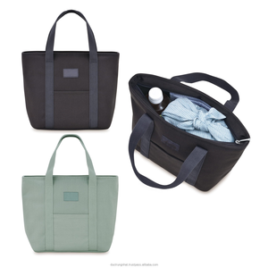 Venta al por mayor de bolsas de refrigeración de tela no tejida de material ecológico bolsa para llevar con asa impermeable aislado bolsas de almuerzo más frescas - Product Image 6