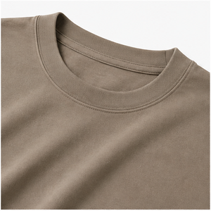 T-shirt ample à manches courtes et col rond en coton brossé personnalisé pour homme MTS-OVR-0026 - Product Image 6