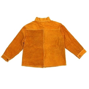 Vestes de soudage en cuir de vachette pleine fleur haute protection, résistantes aux flammes, anti-rayonnement, vêtements de sécurité certifiés CE - Product Image 1