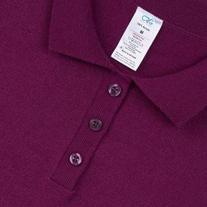 เสื้อถักผู้ใหญ่แบบสวมใส่สบาย สีพื้น ผ้าถักเนื้อนุ่ม ยับยาก 100% อะคริลิก แขนสั้น ติดกระดุมด้านหน้า ผลิตในเวียดนาม (ODM OEM) - Product Image 4