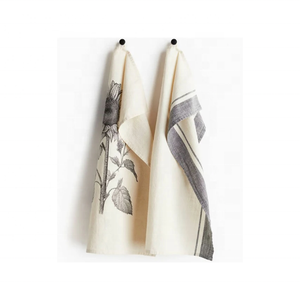 Paños de Cocina de Algodón 100% Bordados, Tejido Waffle, 50x70cm, Diseño Floral Golf, 120GSM, Más Vendidos, Regalo Diwali, OEM Indio, Personalizado, Económico - Product Image 1