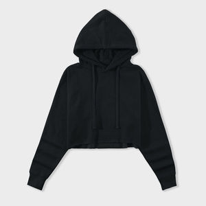 Nuevas Sudaderas Cortas de Alta Calidad para Mujer, 100% Algodón, con Logotipo Personalizado Bordado, Resistentes al Viento, Ecológicas, para Invierno - Product Image 3