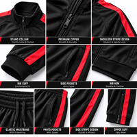 Survêtement d'entraînement de football personnalisé par sublimation pour hommes, veste et pantalon d'échauffement pour équipe, survêtement de football OEM sous marque privée