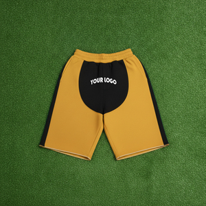 Shorts de course athlétiques pour hommes en gros, grandes tailles, en coton et polyester avec poches, motif uni pour l'extérieur, shorts vierges en gros - Product Image 5