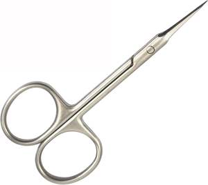 Ciseaux à cuticules professionnels en acier inoxydable de 9,5 cm, pointe droite et tranchante, durables, coupe-ongles, éliminateur de cuticules, manucure, pédicure, beauté - Product Image 1
