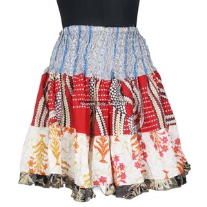 Cotton Patch Work Women Mini <b>Skirt</b> Boho Stylish Multi Color Patch Cotton Mini Sexy <b>Skirt</b> For Summer Wear Comfortable Fashion - Product Image 6
