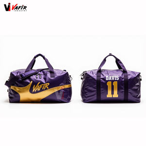 Sac de sport personnalisé avec compartiment à chaussures, sac de sport vierge pour sublimation avec étiquette privée, vafir industry - Product Image 2