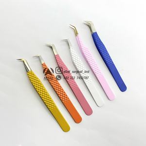 Juego de pinzas de pestañas de aislamiento de volumen sostenible de 90 grados personalizadas, pinzas de extensión de pestañas sostenibles, caja de embalaje, herramientas de belleza - Product Image 5