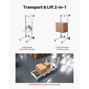 Apilador Manual Multifuncional con Capacidad de 551 Libras, Carretilla Elevadora de Paletas con Altura Máxima de Elevación de 70, Elevador de Materiales - Product Image 3