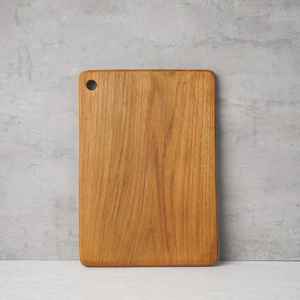 Planche à découper en bambou MS Handicraft, plateau de service durable, forme rectangulaire, épaisseur 12 mm, compatible lave-vaisselle, modèle monobloc - Product Image 3