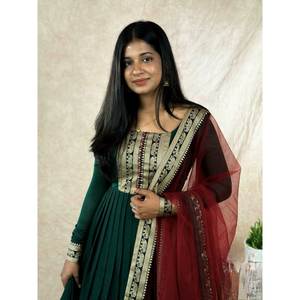 Hermoso vestido de fiesta de talla XL y Dupatta para mejorar tu aspecto elegante - Product Image 4