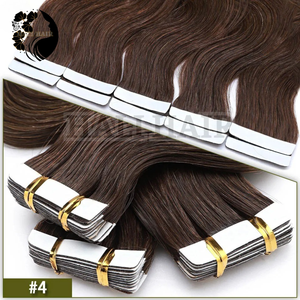 ¡Venta al por mayor 100g trama única vietnamita Remy cuerpo onda cinta extensiones de cabello grado más alto todos los colores teñidos! - Product Image 5