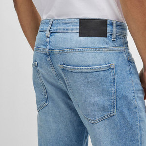 Pantalones Vaqueros Casuales Ligeros para Hombre con Bordado Personalizado, Corte Recto, Ajuste Regular, Largos y Cómodos - Product Image 5