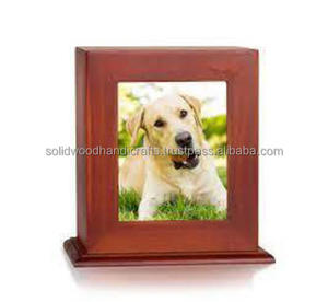 Caja de urna de madera para cenizas de mascotas Urnas de cremación de madera para cenizas de perros y gatos Urnas de recuerdo a bajo precio - Product Image 2