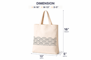 AMANI 220gsm <b>Canvas</b> <b>Tote</b> Bag Long Handle Large Capacity Reusable Shopping Bag Eco Friendly Printing Custom logo Lightweight - Product Image 3